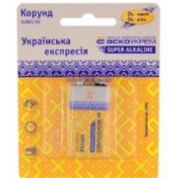 Батарейка лужна Аско-Укрем Корунд.6LR61.BL1 (блістер 1шт)