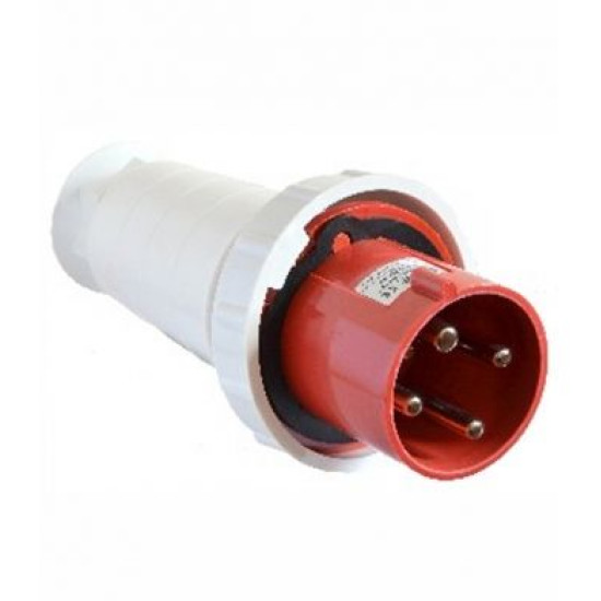 Переносна трифазна вилка Аско-Укрем A0080010008 ВП 63А/4 (3Р+РЕ)