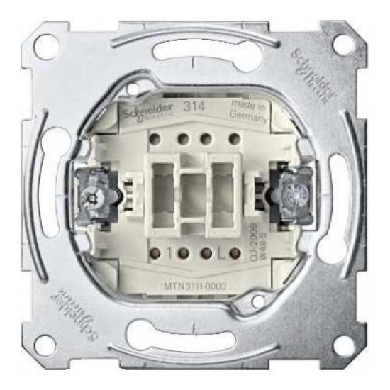 Механізм 1-полюс вимикача 10А Merten, MTN3111-0000