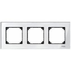 Рамка потрійна M-ELEGANCE glass діамант Merten, MTN404319