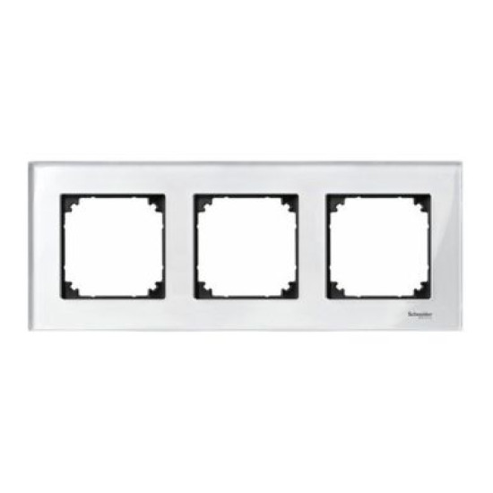 Рамка потрійна M-ELEGANCE glass діамант Merten, MTN404319
