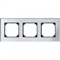 Рамка потрійна M-ELEGANCE glass Алмаз Merten, MTN4030-3260