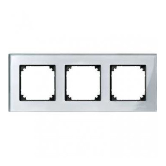 Рамка потрійна M-ELEGANCE glass Алмаз Merten, MTN4030-3260