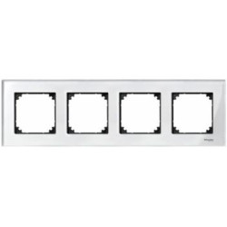 Рамка чотиримісна M-ELEGANCE glass діамант Merten, MTN404419