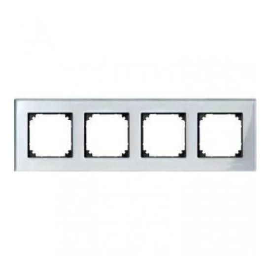 Чотиримісна рамка M-ELEGANCE glass Алмаз Merten, MTN4040-3260