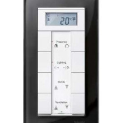 Рамка подвійна M-ELEGANCE glass онікс Merten, MTN404803