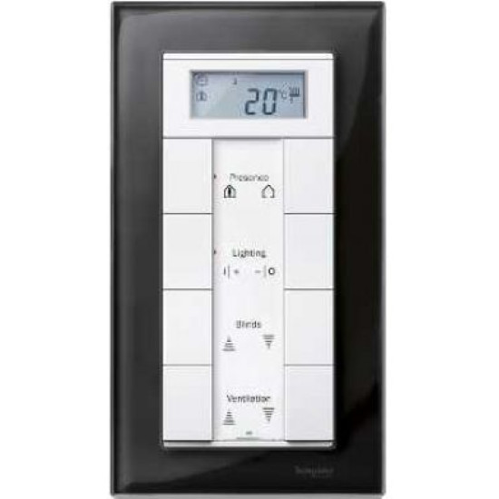 Рамка подвійна M-ELEGANCE glass онікс Merten, MTN404803
