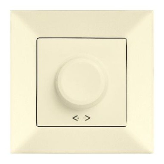 Світлорегулятор поворотний Meridian, 600W RL, кремовий