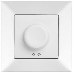 Світлорегулятор поворотний Meridian, 1000W RL, білий