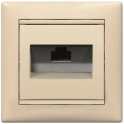 Механізм розетки комп'ютерної RJ-45 STP Cat.6 Valena без захватів слонова кістка