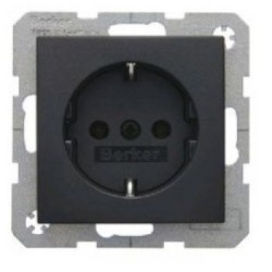Розетка антрацит, 16А/250В Berker B.3/B.7
