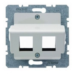 Накладка для модулів Modular Jacks "Krone", біла Berker S.1/ARSYS