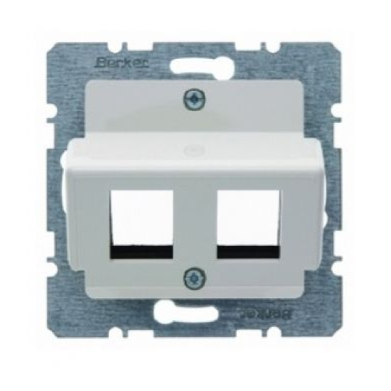 Накладка для модулів Modular Jacks "Krone", біла Berker S.1/ARSYS
