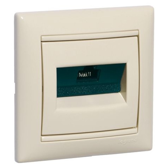 Механізм розетки комп'ютерної RJ-45 UTP Cat.5e Valena без захватів слонова кістка