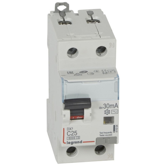 Диф.вимикач Legrand (411004) 1P+NC 25A 30mA AC