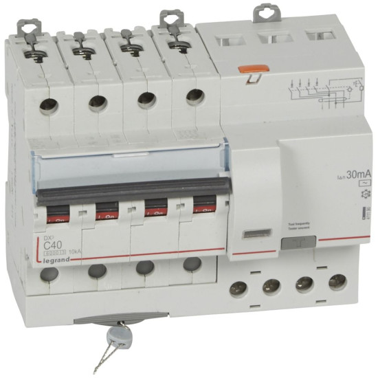 Дифавтомат Legrand (411190) 3P+N C 40A 30мA AC