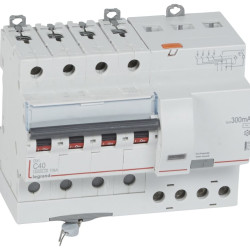 Вимикач автоматичний диференціальний Legrand (411209) 3P+N C 40A 300мA AC