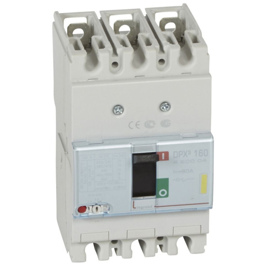 Автоматичний вимикач DPX³ 160 3п 80А 16кА, Legrand
