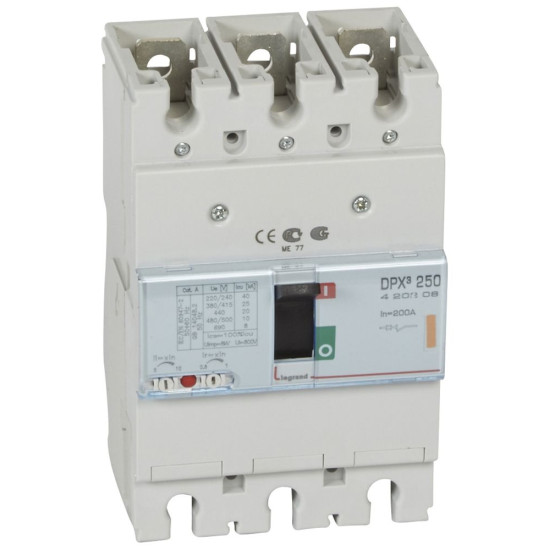 Автомат вимикач DPX³ 250 3п 200А 25кА, Legrand