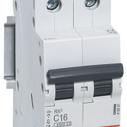 Автоматичний вимикач RX³ 4,5кА 16А 2п C, Legrand