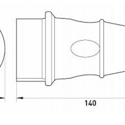 Трифазна вилка E.Next e.plug.rubber.070.32 (4P) 32А