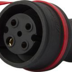 Силовий роз'єм на кабель E.Next e.socket.rubber.071.32