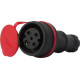 Силовий роз'єм на кабель E.Next e.socket.rubber.071.32