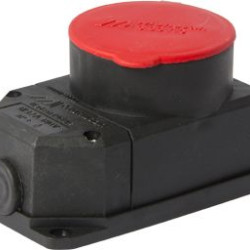 Силовий роз'єм E.Next e.socket.rubber.072.32