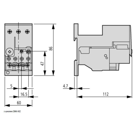 Теплове реле Eaton Moeller ZB65-40