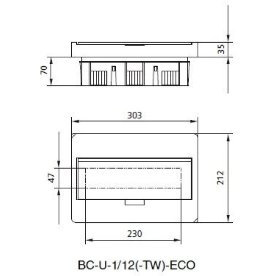Щит Eaton Moeller BC-U-1/12-ECO