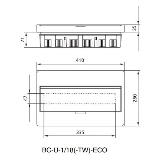 Щит Eaton Moeller BC-U-1/18-ECO