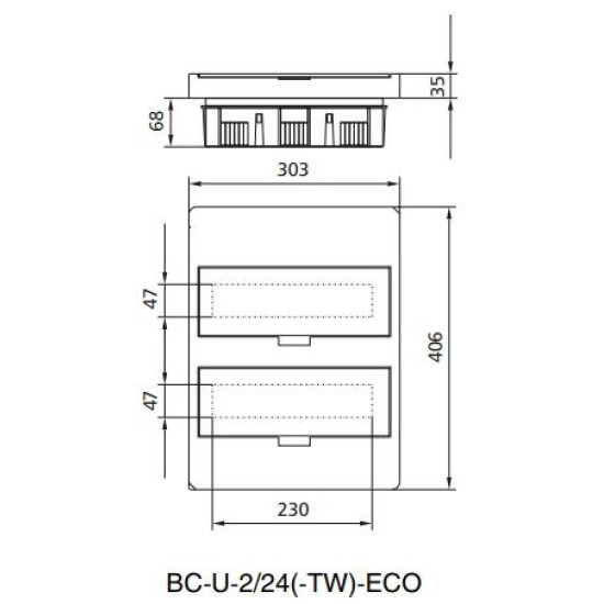 Щит Eaton Moeller BC-U-2/24-ECO