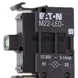 Сигнальна лампа Eaton Moeller M22-LED-G (переднє кріплення)