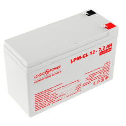 Акумулятор LogicPower LPM-GL 12-7,2 AH 12В