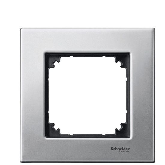 Рамка одинарна M-ELEGANCE metal платина Merten, MTN403160