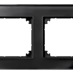 Рамка подвійна M-ELEGANCE glass онікс Merten, MTN404203