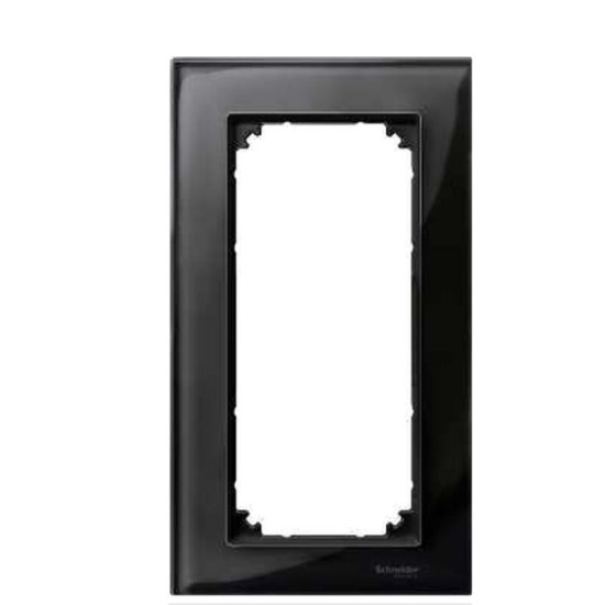 Рамка подвійна M-ELEGANCE glass онікс Merten, MTN404803
