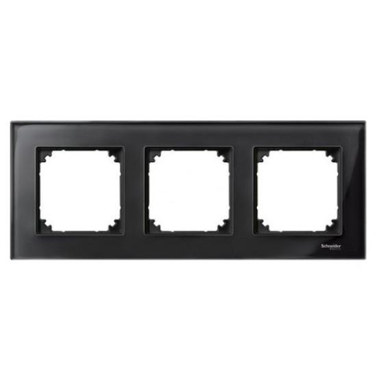Рамка потрійна M-ELEGANCE glass онікс Merten, MTN404303