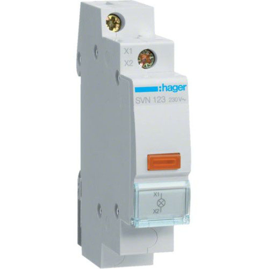 Сигнальна лампа SVN 123, жовта, Hager