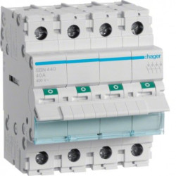 Вимикач навантаження Hager SBN440 4P 40А/400В 4м