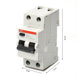 Диференціальний автоматичний вимикач ABB BASIC M 1Р+N 20А 4.5кА
